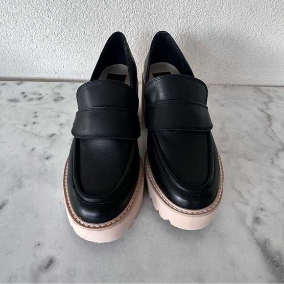 Dolce Vita Women's Halona Lug-Sole Platform Loafers Black Size 7.5 - Picture 6 of 11